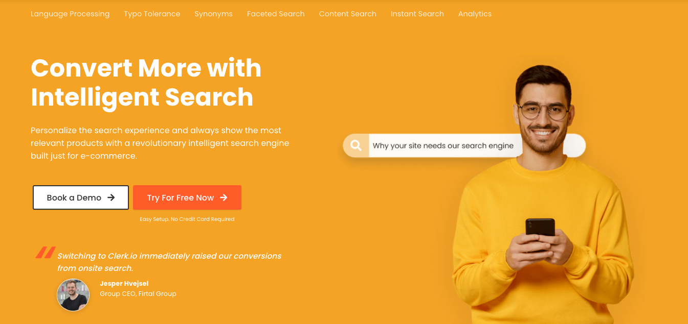 Intelligent search for webshops - eCommerce.